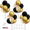 Black Gold Balloon Centerpieces for Table,Balloons Stand Kit for Black Gold Party Decorations Christmas Father's Day Engagement 50th Birthday Anniversary New Year Graduation Decorations